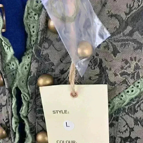 🆕nwt Lucy Paris brocade jacket with lace t… - Picture 6 of 11